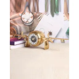 De Maison Decor Gold Aluminium Abstract Skyward's Table Clock-picture-21