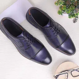 Metro Men Formal Leather Derby Shoes-picture-37