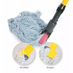 TOUGH GUY Wet Mop Handle Clamp-On Connection Fiberglass 54 inch, 22F184 image 2