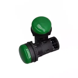 ESBEE Led Push Button Flush Head 22.5mm 24VAC/DC Green image 2