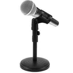 Frocel Professional Desktop Microphone Stand | Extendable 2 Step Table Desktop Stand | Studio Sound Recording | For Vlogging/Live Streaming/Podcast/VideoChat | (Set Of 1) image 3