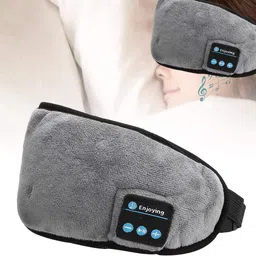 HEDRIX Sleep Headphones Bluetooth Eye Mask 5.0 Wireless Music Light Eye Shades Headband Sport Headsets with Built in Speakers Microphone Washable Soft Eye Blinder for Perfect Sleeping (MULTI) image 2