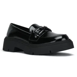 Aldo Women Bone Black Solid Loafers-picture-15