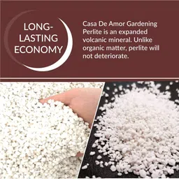 Casa De Amor Perlite for Hydroponics & Horticulture Terrace Gardening Soil Essential Conditioner Healthy Root Growth Retains Moisture Allows Aeration (1 KG) image 3