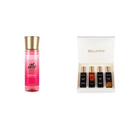 Bella Vita Luxury Hot Mess Woman Body Spray Mist with Citrus Mandarin Passionfruit Rose Jasmine Vanilla & Musk Long Lasting Fragrance 150ML Man Perfume 4 x 20 ml for Men image 1