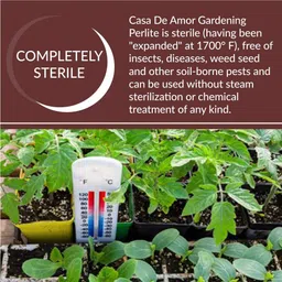 Casa De Amor Perlite for Hydroponics & Horticulture Terrace Gardening Soil Essential Conditioner Healthy Root Growth Retains Moisture Allows Aeration (1 KG) image 5