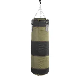 167 Empty Training Boxing Sandbag, Empty Punching Bag Hanging Kick Sandbag, Karate Training Boxing Fight Sandbag, with Zipper, for Exercise(Green, 80CM) image 1