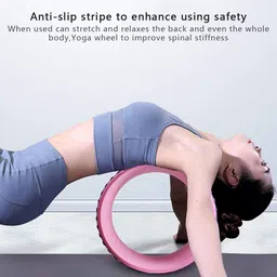 ironctic Purple Yoga Equipment, Fitness Supplies Yoga Wheel, for Sports Yoga Enthusiast(Purple) image 3