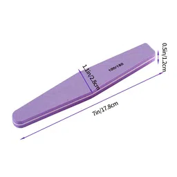 Sminakh Nail Soft Buffer Nail File Sponge Nail Art Soft Buffer Washable Double Sided 100/180 Sanding Buffing File Nail Buffers (Multicolor) (Pack of 10) image 2