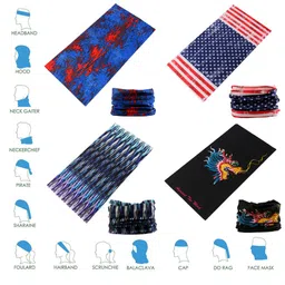 demil 6PCS/8PCS/12PCS Seamless Headband Bandanas Headwear for Men&Women Scarf image 4