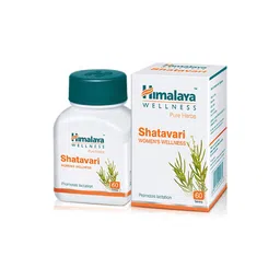 Himalaya Pure Herbs Shatavari Women's Wellness Tablets, Promotes lactation, White, 60 Count image 1