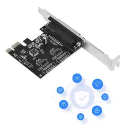 wendry PCI-E Parallel,PCIE to Parallel Port Card Print Port LPT PCI-E LPT Printer Card Adapter DB25,for Windows for MAC for Linux,Printer Converter Adapter Controller image 1