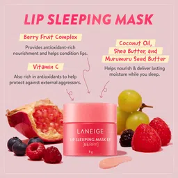 laneige Lip Sleeping Mask Ex 8gm & Glowy Makeup Serum image 3