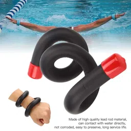 aiterwu Training Weight Bearing Stick,Weight Bearing Bracelet for Running Jogging Swimming Yoga Fitness Weight Training Stick Lacrosse Stick Training Weight(Black) image 3