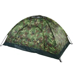 R Runilex Military Picnic Camping Portable Waterproof 2/4 Person Outdoor Dome Tent (Army Color Tent (4 Person Tent) image 1