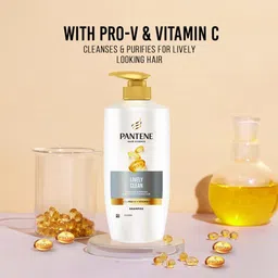 Pantene Advanced Hair Care Solution Lively Clean Shampoo, 650 ml image 2