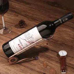 Craft Capital Wine Bottle Holder- Countertop Wine Rack - Wine Holder for Wine Storage - Red Bronze Metal Wine Rack - Wine Racks Countertop - Small Wine Rack - Tabletop Wine Rack (2) image 5