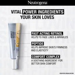 Neutrogena Visible Repair Retinol Day & Night Eye Cream: Boosts Collagen for Anti-Ageing & Fine Lines 15g image 4