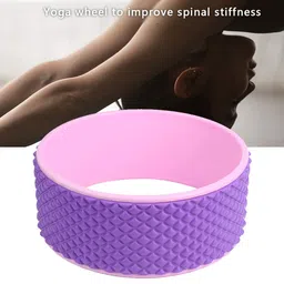 ironctic Purple Yoga Equipment, Fitness Supplies Yoga Wheel, for Sports Yoga Enthusiast(Purple) image 2