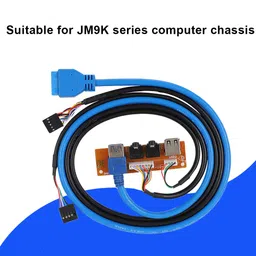 USB 3.0 Dual Port & HD-Audio Front Panel, Computer Expansion Board 2 USB 3.0 Port hubs with 55cm Extension Cable, (Audio & Mic & USB) image 4