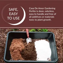 Casa De Amor Perlite for Hydroponics & Horticulture Terrace Gardening Soil Essential Conditioner Healthy Root Growth Retains Moisture Allows Aeration (1 KG) image 4