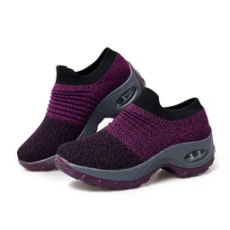 leader show Women's Slip-On Walking Shoes Comfortable Loafers Casual Non-Slip Nursing Fashion Platform Sneakers image 3