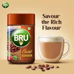 Bru Gold|Premium Freeze Dried Coffee Powder Bottle| Experience Intense Coffee Taste|Aromatic Instant Coffee|100 Gram image 5