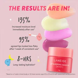 laneige Lip Sleeping Mask Ex 8gm & Glowy Makeup Serum image 4