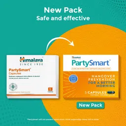 Himalaya Partysmart, 25 Capsules |Prevents Hangover & Helps Support Liver. Herbal Solution, Safe, Effective & Clinically Proven & Wellness Pure Herbs Hadjod Bone & Joint Wellness - 60 Tablet image 3