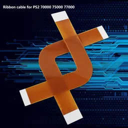 qinlorgo Ribbon Cable for PS2 Slim, 2pcs 7W Pickup Laser Lens Flat Ribbon Flex Cable Repair Part for PS2 image 3