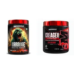 Karnage Pre-workout 300 gm + Bigmuscles Nutrition Creagen (33 Servings, Sex On The Beach) image 1