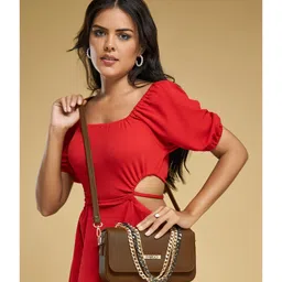 Fargo Women Brown Sling Bag 2 L-image-60