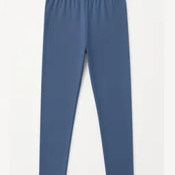 Charm n Cherish Cotton Blend Knit Solid Leggings - Navy Blue-picture-10