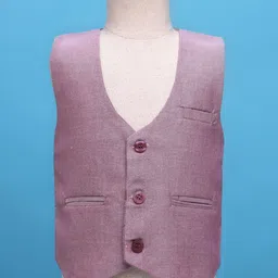 Rikidoos Full Sleeves Solid 3 Piece Party Suit Set With Bow - Maroon & White image 2