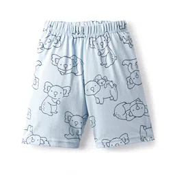 kookie kids india Kookie Kids Single Jersey Knit Stripes & Animal Printed Shorts Pack Of 3 - Multi Colour image 2