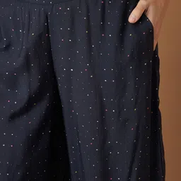 Melange by Lifestyle Floral Printed Straight Kurta With Palazzos image 5