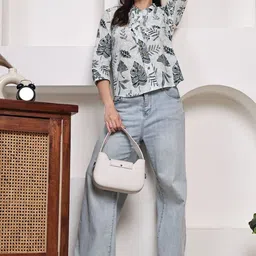 Feel Clath Tropical Print Tropical Cotton Top image 3