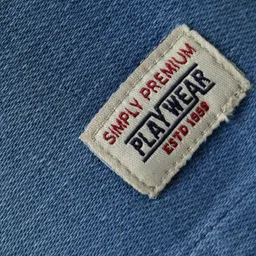 Simply Premium Denim Knee Length Washed Shorts - Light Blue image 4