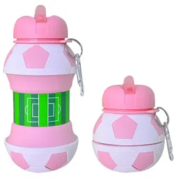 SANJARY Collapsible Food Grade Water Bottle Silicone Design Portable Leak Proof Travel Water Bottle 550ml color design may vary image 4