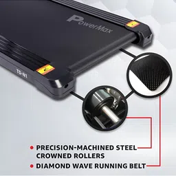 PowerMax Fitness TD-N1 4HP Peak Motorised Foldable Treadmill image 4