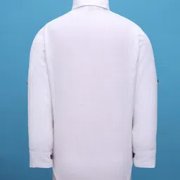 Rikidoos Full Sleeves Solid 3 Piece Party Suit Set With Bow - Maroon & White image 5