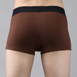 Jack & Jones Men Brown Solid Anti-Microbial Trunk 1036691002 image 3