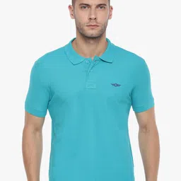 Force NXT Men Solid Polo Collar Super Combed Cotton T-Shirt image 1