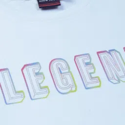 Gini & Jony Kids White Cotton Printed Full Sleeves T-Shirt image 3