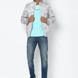 Allen Solly Grey Regular Fit Printed Jacket image 5