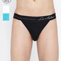 La Intimo Multicolored Comfort Fit Briefs - Pack Of 3-picture-23