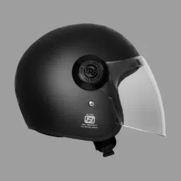 Royal Enfield Matt Black & Grey Copter Helmet - L image 2