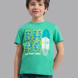 Beverly Hills Polo Club Kids Green Printed T-Shirt-picture-22