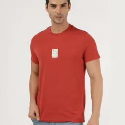 Wrangler Brick Red Regular Fit Printed T-Shirt-picture-22