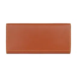 SCHARF Tan Solid Bi-Fold Wallet for Women image 2